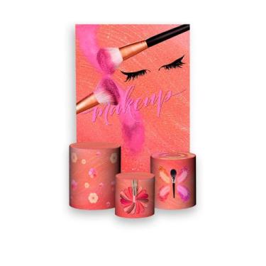 Imagem de Painel De Festa Vertical 1,50 x 2,20 + Trio De Capas Cilindro - Maquia