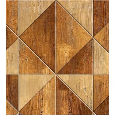 Imagem de Papel De Parede Estilo Madeira Bege Com Efeito 3D - PAPEL E PAREDE ADE