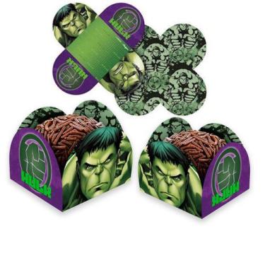 Imagem de 50 Forminhas decoração aniversário Incrivel Hulk festa doces - Regina 