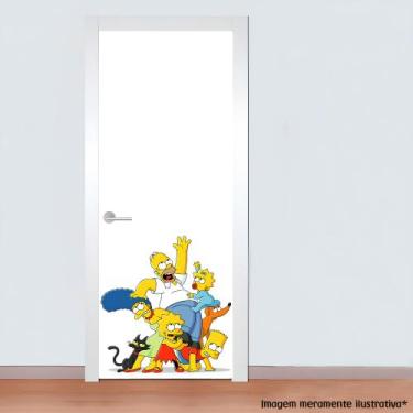 Imagem de Adesivo para Porta Família Simpsons - Lojinha da Luc Adesivos