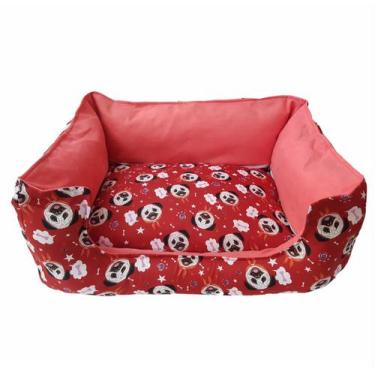 Imagem de Cama Pet Quadrada N1 c/ Zíper Totalmente Lavável 53x40x22cm - Online