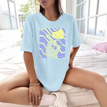 Imagem de Camisa Camiseta Feminina Estampada Enf Vacina 100% Algodão Fio 30.1 Pe