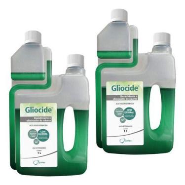 Imagem de 2 Gliocide Desinfetante Elimina Odores Do Ambiente 1l Syntec