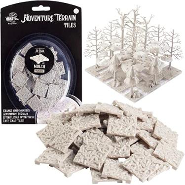 Imagem de Monster Adventure Terrain - Pacote de expansão de azulejos de cobertura morta de 50 peças - Conjunto de azulejos pintáveis de 2,5 x 2,5 cm - Fácil encaixe cria um incrível terreno de mesa em minutos - personalize suas masmorras de D&D e Pathfinder do seu jeito