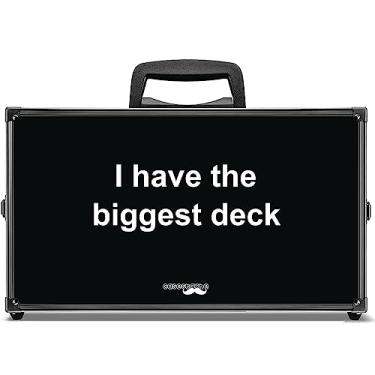 Imagem de The Biggest Deck Cards Case XL. Playing Card Case Holder for Cards Against Humanity, Magic MTG, Trading Cards and more! Fits Main Game and All Expansions. Includes 8 free card dividers!