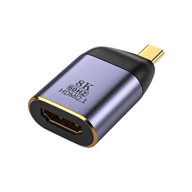 Imagem de xiwai Fonte USB4 USB-C Tipo-C para HDMI 2.0 fêmea 8K 60HZ UHD 4K HDMI adaptador de monitor macho