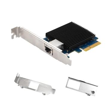 Imagem de Asustor Adaptador de rede AS-T10G2, 10GBase-T (RJ45) PCI-E com 3 suportes de metal (suporte para AS67, perfil baixo e suporte padrão)