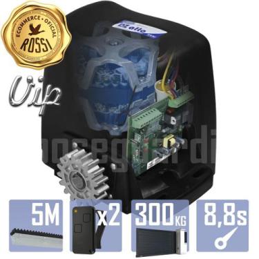 Imagem de Kit Motor Alta Rotação Rossi DZ Atto VIP 5m Crem 2 Control Portão 300K