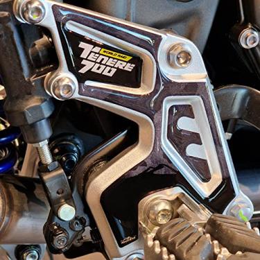 Imagem de Resin Bike Adesivos 3D de motocicleta compatíveis com Yamaha Tenere 700 World Raid 2023 2022. Proteções do peitoril da porta contra impactos e arranhões. Par de adesivos de resina - Feito na Itália