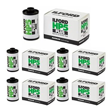 Imagem de Ilford HP5 Plus ISO 400 35 mm preto e branco 36 rolos de filme de exposição (pacote com 5)