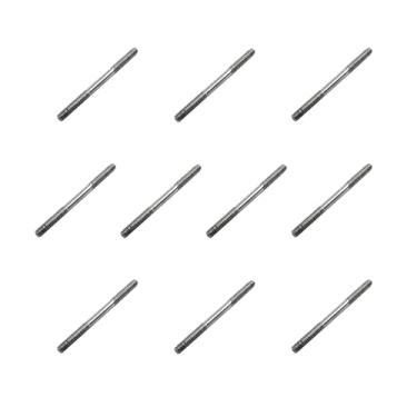Imagem de 10PCS M2X25mm Pushrod Connector Double End Threaded Rod Stainless Steel Rod Linkage for RC Airplane Helicopter Car Boat DIY Model Toy Parts (M2X25mm)