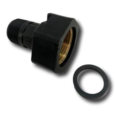 Imagem de Extremidade Adaptador Curto com Rosca Para Hidrômetro Preta - Stanley