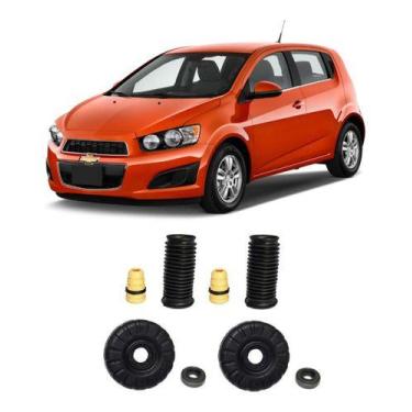 Imagem de Par Coxim Batente Rolamento Coifa Chevrolet Sonic 12 Até 14 - Vituri