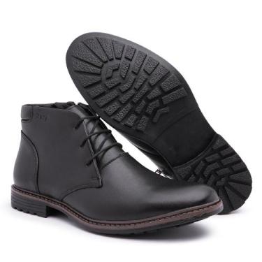 Imagem de Sapato Bota Social Casual Masculino Top Franca Shoes Preto, 40