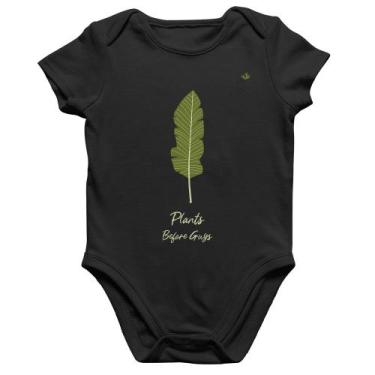 Imagem de Body Bebê Algodão Plants Before Guys - Foca na Moda, Preto, GG