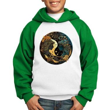 Imagem de Moletom Infantil Gêmeos Sígno - Foca na Moda, Branco, Verde, 8