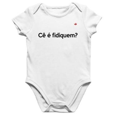 Imagem de Body Bebê Algodão Cê é fidiquem - Foca na Moda, Branco, P