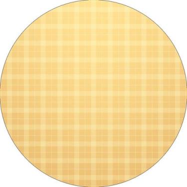Imagem de Painel De Festa Redondo 1,50x1,50 - Xadrez Amarelo 009 - Via Cores