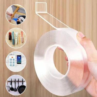 Imagem de Kit De 2 Fita Dupla Face 5m Extra Forte Transparente Nanogel - oem