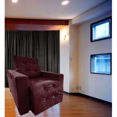 Imagem de Poltrona Amamentação Retratil E Reclinavel Sala Quarto Mamae Sofia - M