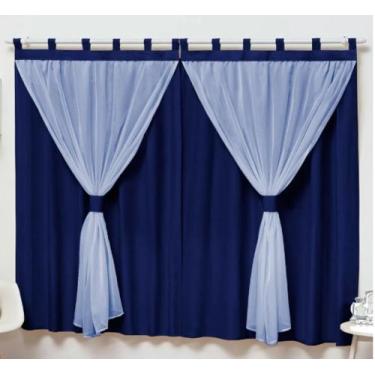 Imagem de Cortina 2 Metros Para Varão Simples Quarto De Bebê - BruceBaby Bordado