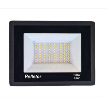 Imagem de Refletor LED 100w Branco-frio Bivolt Ip67 - Líder Led