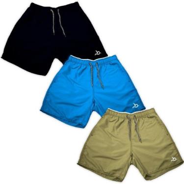 Imagem de Kit 3 Shorts Masculino Verão Curto Básico Moda Piscina - Bueno Store, 