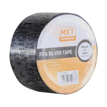 Imagem de Fita Adesiva Silver Tape Multiuso 50mm X 10mt - PRETA - IMPORTADA
