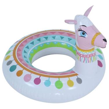 Imagem de Boia Inflável Lhama Modelo Circulo Infantil Piscina Até 40kg - Belfix