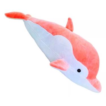 Imagem de Pelucia Rosa Golfinho - 50 cm - pronta entrega - Brinquedos e Pelúcias