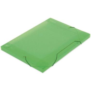 Imagem de Pasta ABA Elástica Plástica Ofício 18MM Verde SOFT - Pacote com 10 - P