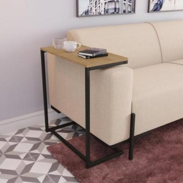 Imagem de Mesa de Apoio Industrial - Freijó/Preto - Kappesberg, Marrom