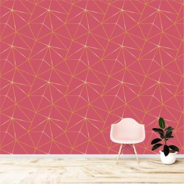 Imagem de Papel De Parede Abstrato Zara Fendi Fundo Vermelho Rosado Degrade De A