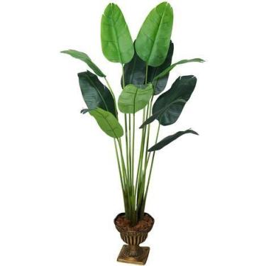 Imagem de Planta Artificial Bananeira Grande Permanente Para Sala Decorativo - L