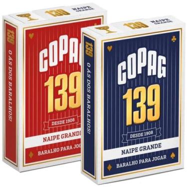 Imagem de Kit 2 Baralhos Copag 139 Original Naipe Grande Plástico