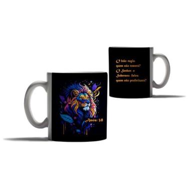 Imagem de Caneca Personalizada Versiculos Biblicos Deus Leão de Judá 2 - Enjoy S