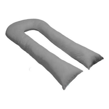 Imagem de Capa Para Travesseiro De Corpo De Formato U 170x80 - HAPPY LINE, Branc