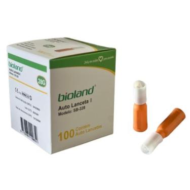 Imagem de Auto Lanceta Retrátil 28g Com 100 Unidades - Bioland