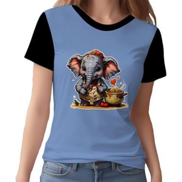 Imagem de Camisa Camiseta Tshirt Chefe Elefante Cozinheiro Cozinha 4 - Enjoy Sho