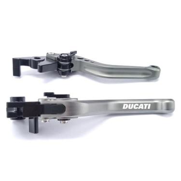Imagem de Manete Esportivo Moto Aprilia RVS MILLE R 04 05 06 07 08 - NoBrand, Ti