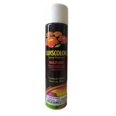 Imagem de Lukscolor Spray Prem. Mult. Branco Fosco