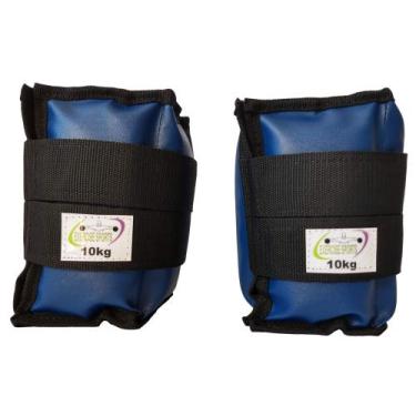 Imagem de Caneleira Tornozeleira Profissional 10 KG - Exercise Sports, Azul