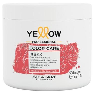 Imagem de Máscara Yellow Color Care 500ml Alfaparf Cabelos Coloridos Hidrata Nut
