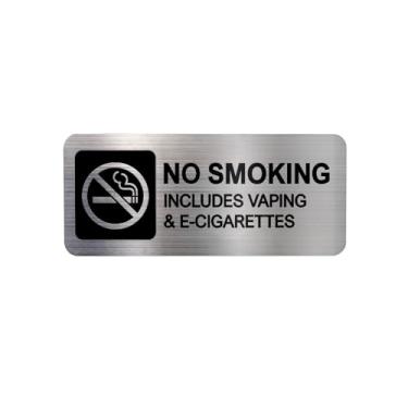 Imagem de SUQ I OME Placa de proibição de fumar para uso doméstico e uso doméstico, material ACM, tamanho: 17,8 x 7,6 cm