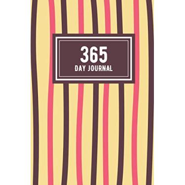 Imagem de 365 Day Journal - One Page A Day | Unlined | Undated | 6x9 Daily Dairy | Pink and Plum Stripes Cover: Daily Diary for 365 days of Journaling. Gift for Family and Friends