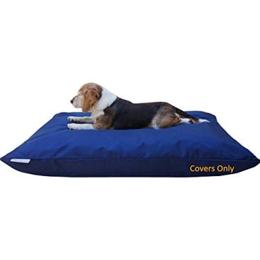 Imagem de Dogbed4less Do It Yourself DIY Pet Bed Pillow edredom 1680 Nylon capa durável e à prova d 'água capa interna para cão/gato em grande 122 cm x 73 cm cor azul - cobre apenas