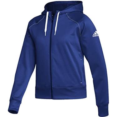 Imagem de adidas Moletom feminino com capuz e zíper GG