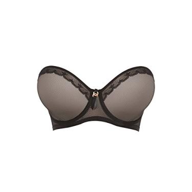 Imagem de Freya Sutiã feminino plus size Idol Allure sem alças, Preto, 32E