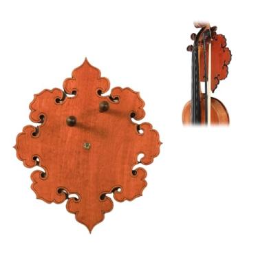 Imagem de YWYLL Elegante cabide de parede de violino de madeira com padrão intrincado - perfeito para amantes de música e colecionadores. Arte artesanal e exclusiva inspirada em violino para qualquer cômodo.