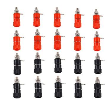 Imagem de Kit de soquetes QMseller de 4 mm Banana terminal banana ligação conector de pino compatível com Arduino 10 pares